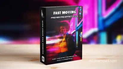 Fast Moving Transitions for Premiere Pro Premiere Pro template preview