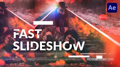 Fast Slideshow Video Displays template preview