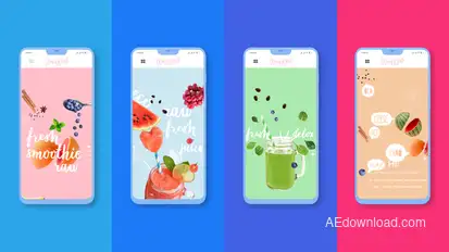 Fast Stomp App Promo Video Displays template preview