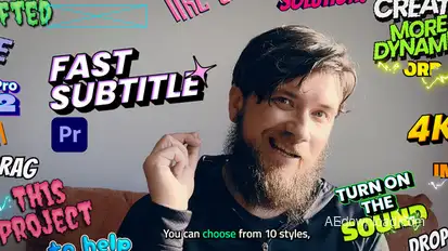 Fast Subtitle | Premiere Pro Premiere Pro template preview