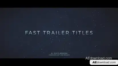 Fast Trailer Teaser Video Displays template preview