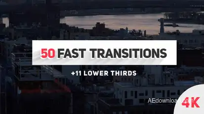 Fast Transitions Video Displays template preview