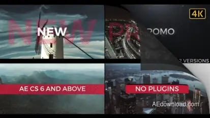 Fast Typography Promo 4K Video Displays template preview