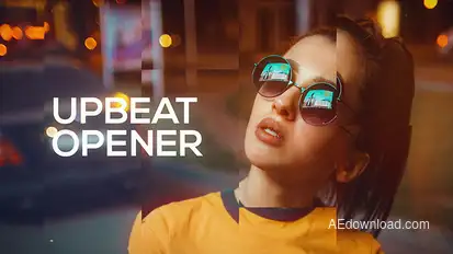 Fast Upbeat Opener Video Displays template preview