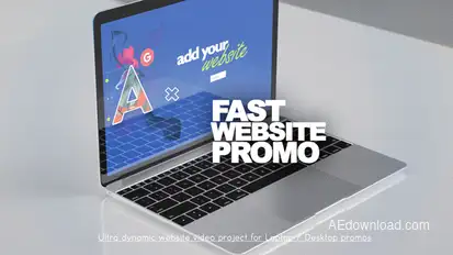 Fast Website Promo Video Displays template preview