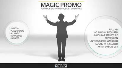Favorite Magic Promo Video Displays template preview