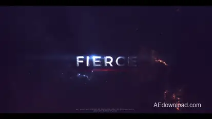 Fierce - Action Trailer Titles Video Displays template preview