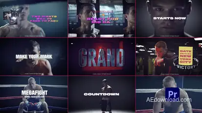 Fight Promo Premiere Pro template preview