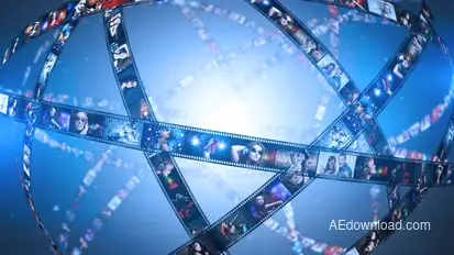 Film Reel Promo Video Displays template preview