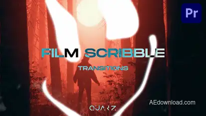 Film Scribble Transitions for Premiere Pro Premiere Pro template preview