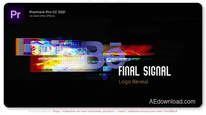 Final Signal Logo Premiere Pro template preview