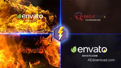Fire Logo Video Displays template preview