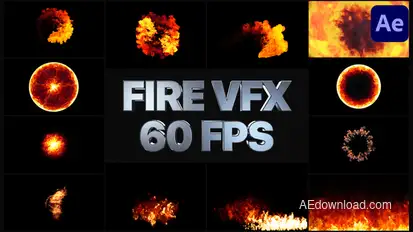 Fire VFX | After Effects Video Displays template preview