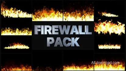 Fire Walls Pack | After Effects Video Displays template preview