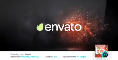 Firestring Logo Reveal Video Displays template preview