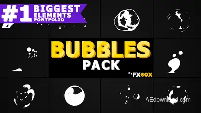 Flash FX BUBBLE Elements | After Effects Video Displays template preview