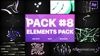 Flash FX Elements Pack 08 | After Effects Video Displays template preview