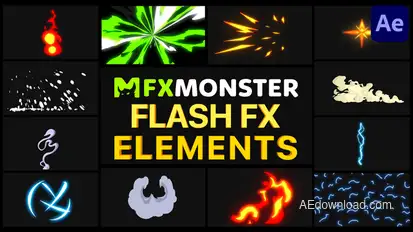 Flash FX Pack 06 | After Effects Video Displays template preview