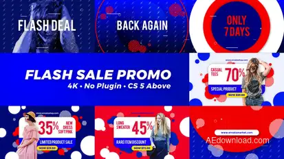 Flash Promo Video Displays template preview