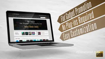 Flat Gadget Promotion Video Displays template preview