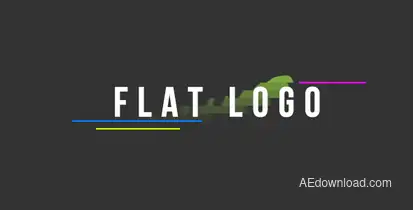 Flat Logo Video Displays template preview