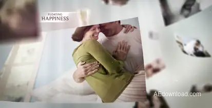 Floating Happiness Video Displays template preview