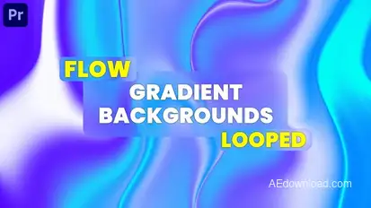 Flow Gradient Backgrounds | MOGRT Premiere Pro template preview