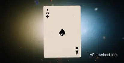 Flying Cards Logo Reveal Video Displays template preview