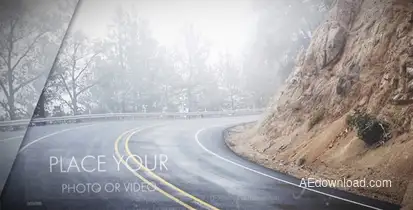 Flying Slides Opener Video Displays template preview