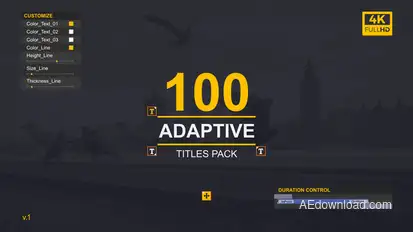 FontType | Adaptive Titles Pack Video Displays template preview