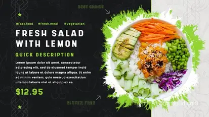 Food Dishes Promo Video Displays template preview