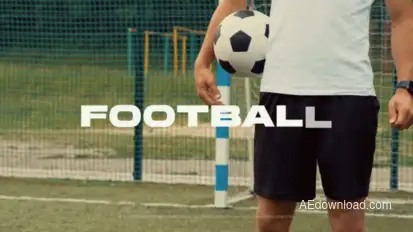 Football Sports Opener | Soccer Opener | MOGRT Premiere Pro template preview