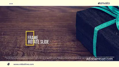 Frame Rotate Slide Video Displays template preview