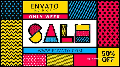 Fresh Sale 2 Video Displays template preview