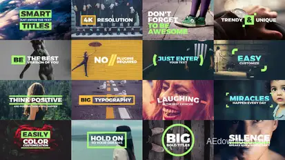 Fresh Titles Video Displays template preview