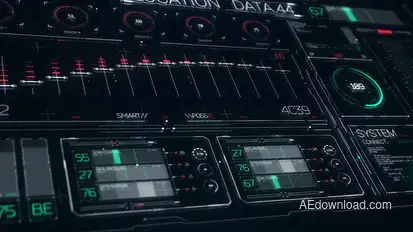 FUI HUD Design Elements Video Displays template preview