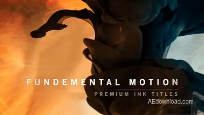 Fundamental Motion Ink Titles Video Displays template preview
