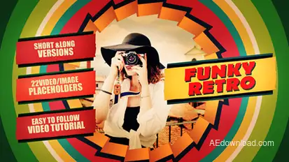 Funky Retro Video Displays template preview