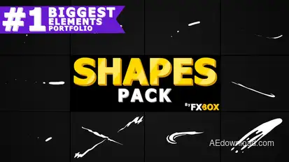 Funny Shapes | After Effects Video Displays template preview