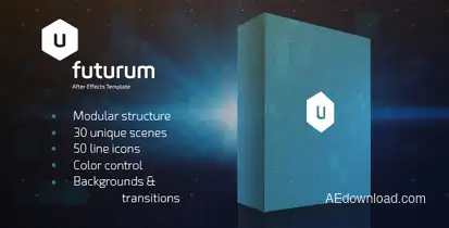 Futurum Presentation Pack Video Displays template preview