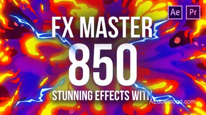 FX Master - Cartoon Action Elements Video Displays template preview