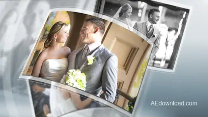 Gallery of Flying Photos Video Displays template preview