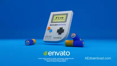 Game Logo Premiere Pro template preview