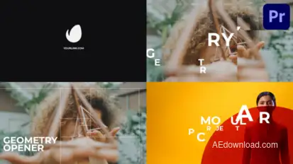 Geometry Opener for Premiere Pro Premiere Pro template preview