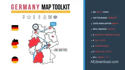 Germany Map Toolkit Video Displays template preview