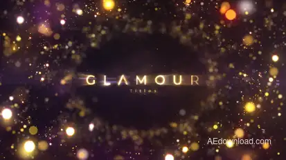 Glamour Titles Video Displays template preview