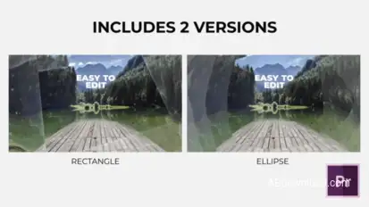Glass Parallax Slideshow Premiere Pro template preview