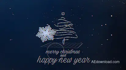 Glitch Christmas Greetings Video Displays template preview