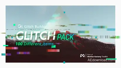 Glitch Pro | Essential Glitch Effects Pack Video Displays template preview