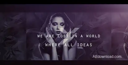 Glitch Trailer Video Displays template preview